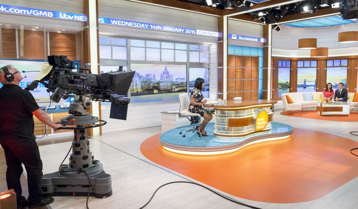 FORMER HOME: 'GMB' was filmed in Studio 5 at The London Studios