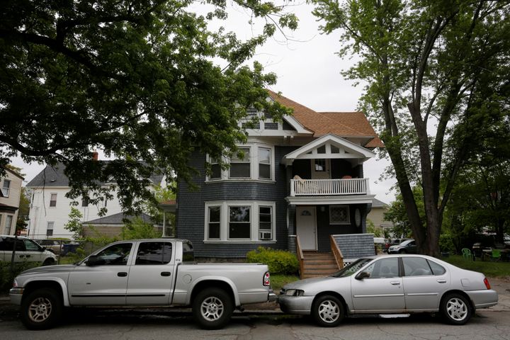 This home in Lawrence, Massachusetts, was raided in May 2017 as part of an investigation into heroin and fentanyl drug rings in the region.