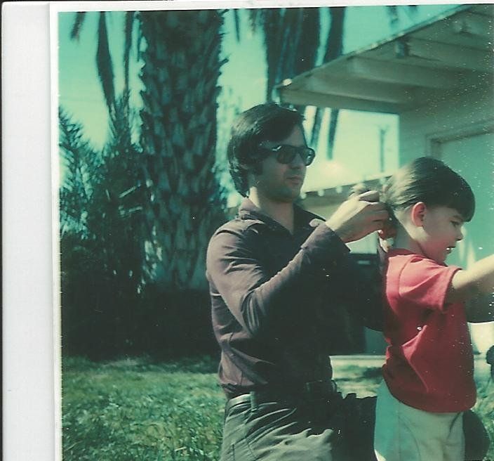 Jenn Carson as a child with her father, Jim Carson.