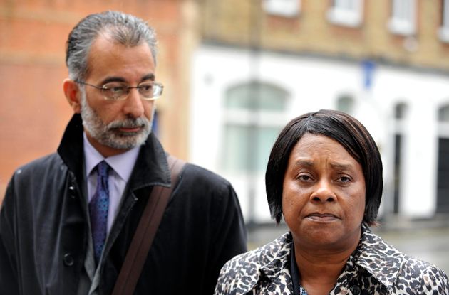 Baroness Lawrence with lawyer Imran Khan 