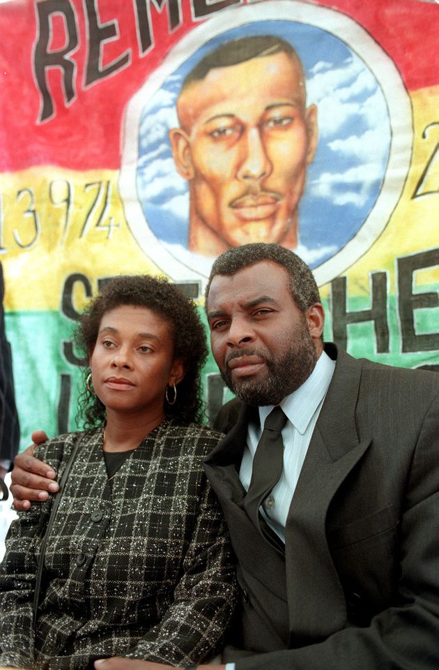 Doreen and Neville Lawrence pictured in 2002 