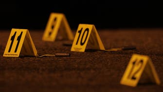 One of 77 rifle shell casings recovered from a shooting that killed two and wounded one in the Chicago Lawn neighborhood Saturday, Dec. 16, 2017.   (E. Jason Wambsgans/Chicago Tribune/TNS via Getty Images)