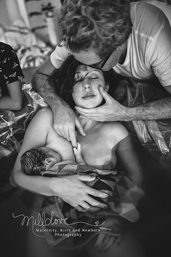 baby delivery photography