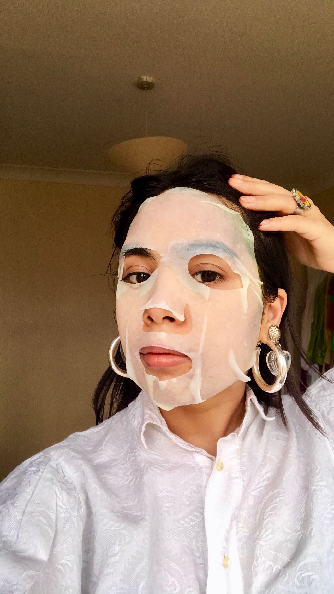 It's really hard to look sophisticated in a sheet mask, even if it's by It's Skin.