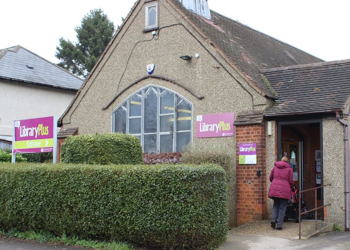 Abington library, pictured on a recent weekday morning, is under threat of closure after swingeing council cuts in Northamptonshire.