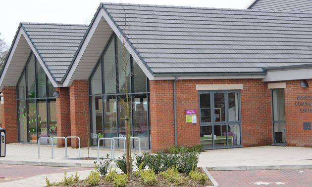 The new library at Moulton, Northants, opened to fanfare in June 2017 as part of a £2.3m development.