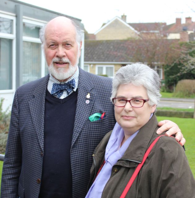 Former librarian Alison Richards, right, with husband Graeme, has led a concerted campaign against Northamptonshire's proposed library cuts.