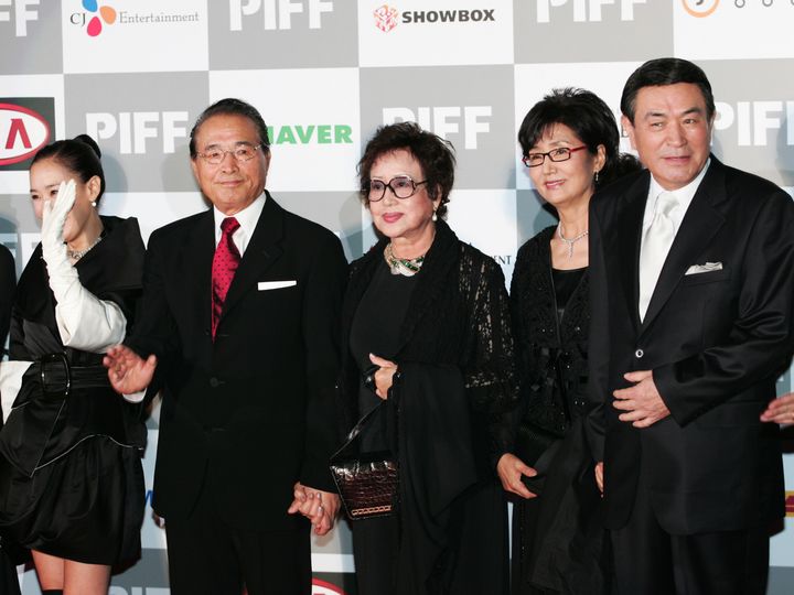 Choi Eun-hee, center, at the Busan International Film Festival.