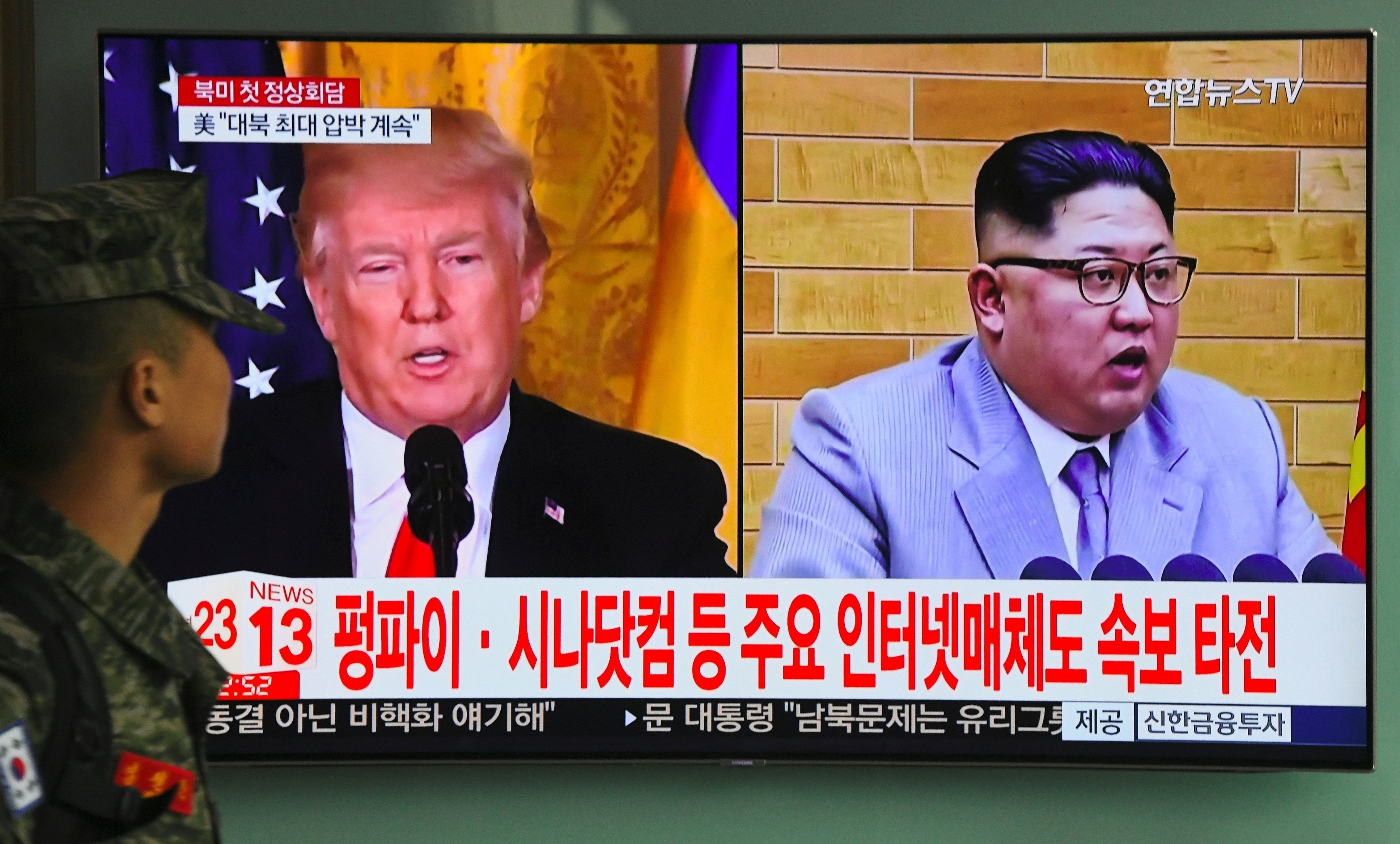 JUNG YEON-JE via Getty Images US-Präsident Donald Trump und Nordkoreas Machthaber Kim Jong-un