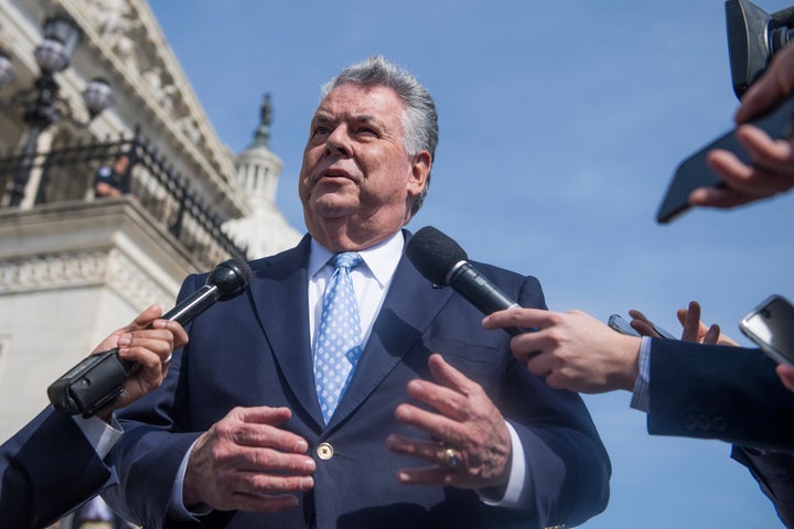 Rep. Peter King (R-N.Y.) supports sweeping authority for the president to authorize military action without congressional approval -- even if that meant bombing London.