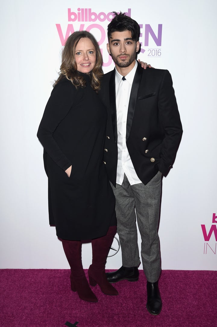 Sarah Stennett and Zayn Malik attend the Billboard Women in Music 2016 event.