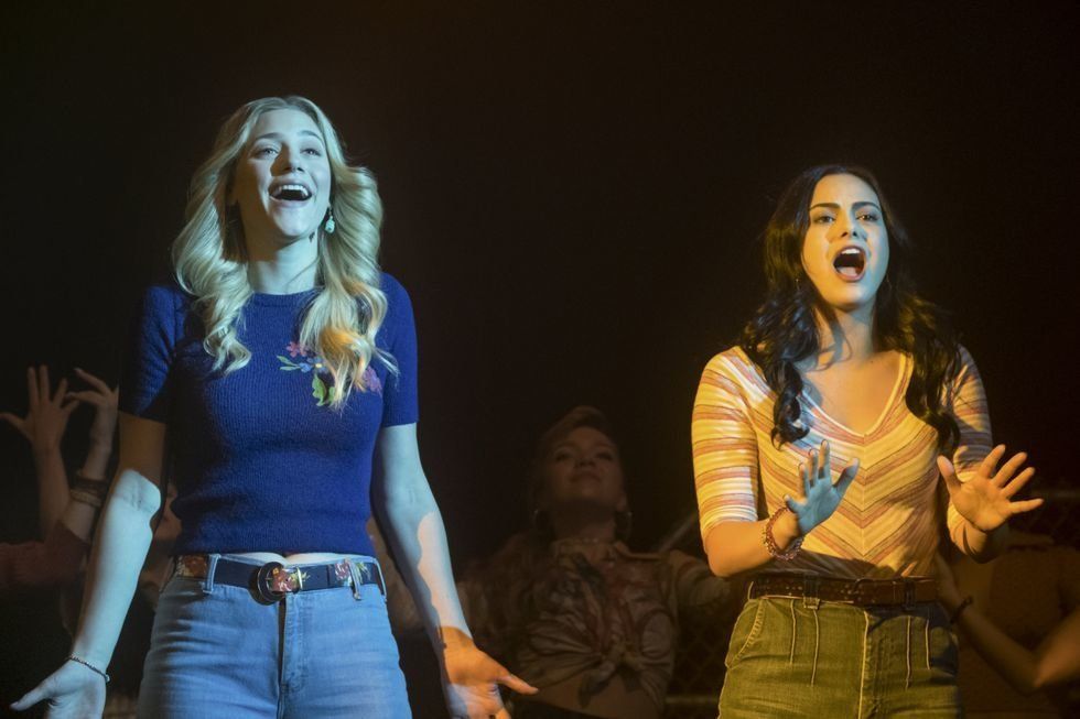 Lili Reinhart (Betty) and Camila Mendes (Veronica) in "Riverdale."
