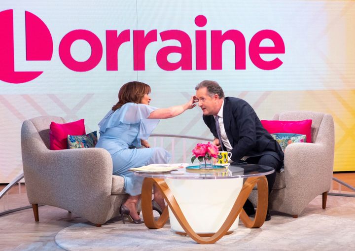 Lorraine Kelly compared Piers to a "boiled egg".