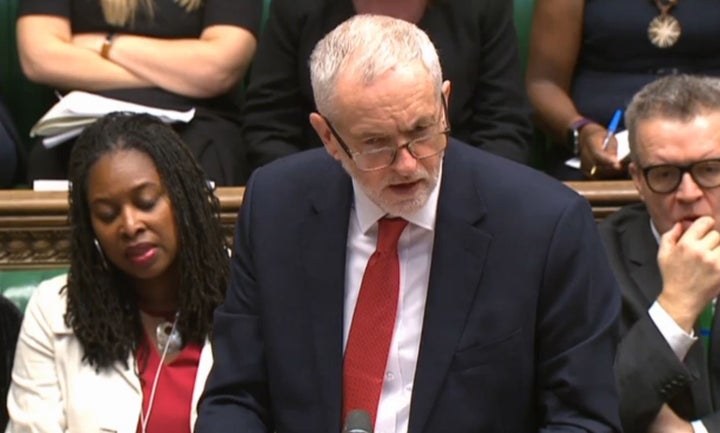 Jeremy Corbyn at PMQs