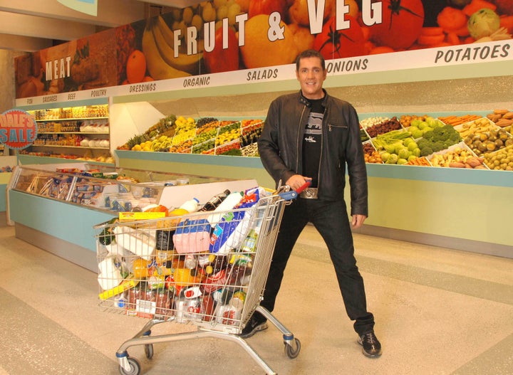 Dale in a promo shot for the 2007 version of 'Supermarket Sweep' 