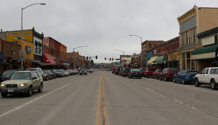 Downtown Kalispell is quiet in shoulder season, when most of the tourists are out of town. Kalispell is the hub of Flathead County, which is growing quickly as more people move closer to the mountains.