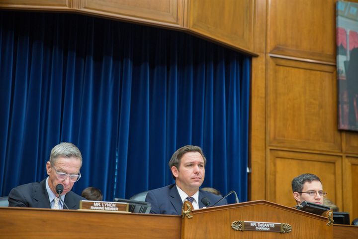Here's Rep. Ron DeSantis chairing the House Oversight and Government Reform subcommittee on national security in November. The panel oversees defense-related issues, which happen to be the topic that Total Military Management lobbies on.