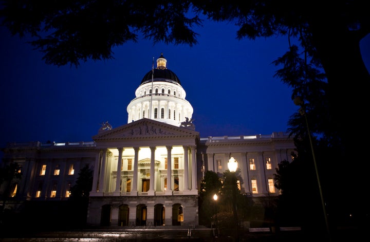 An exterior shot of the State Capitol is seen in Sacramento, Calif., Feb. 17, 2009.