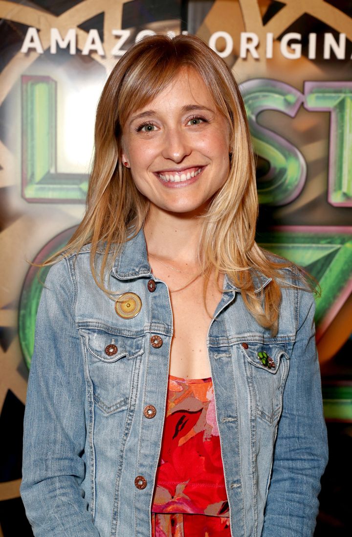 Allison Mack at an Amazon Studios premiere event in Hollywood on Aug. 1, 2017.