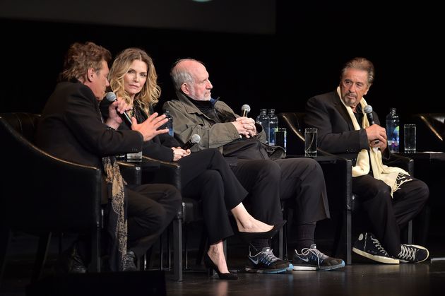  Steven Bauer, Michelle Pfeiffer, Brian De Palma and Al Pacino on the panel 