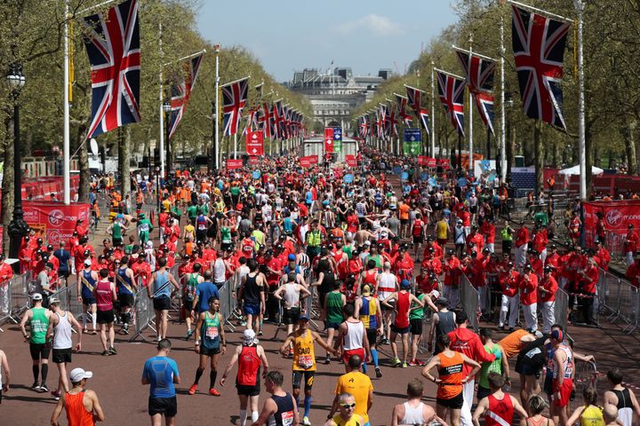 The London Marathon saw mass road closures all over the city as thousands of runners took to the streets.
