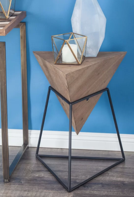 Triangle on sale accent table