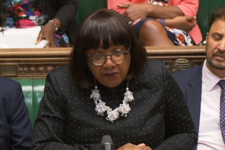 Diane Abbott: 'The Home Secretary said the situation should never have been allowed to happen. She is the Home Secretary! She allowed it to happen!'
