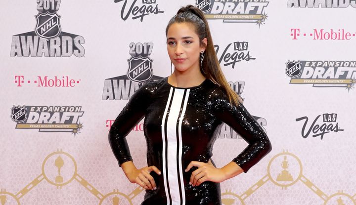 Raisman attends the 2017 NHL Awards on June 21, 2017, in Las Vegas, Nevada. 