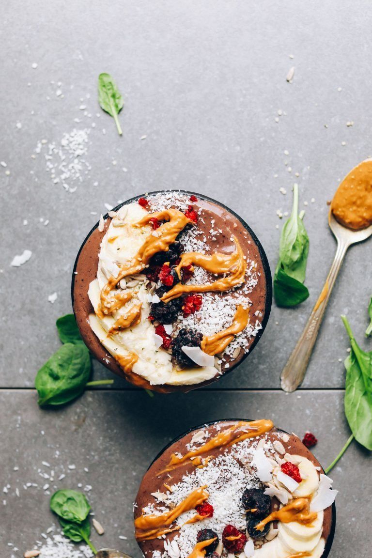 Peanut Butter and Jelly Acai Bowls