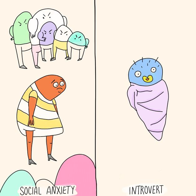 La Differenza Tra Ansia Sociale E Introversione In Quattro Vignette L Huffpost