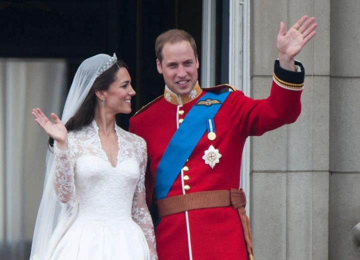 Prince William -- sans a wedding ring -- on his wedding day on April 29, 2011.