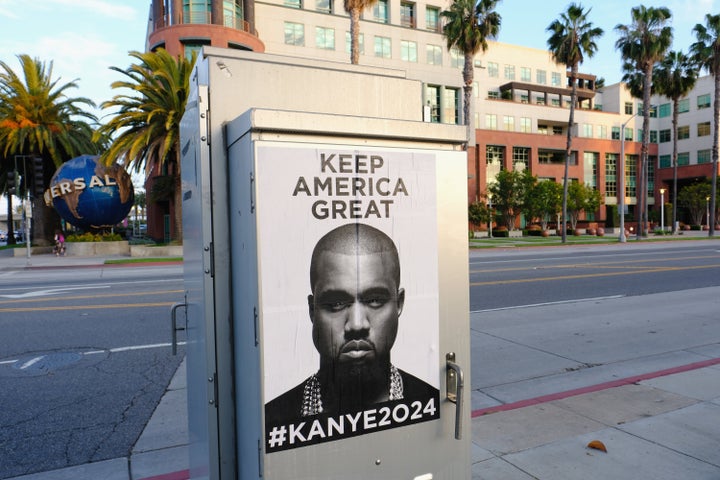 Kanye West tweeted an image containing these posters on Monday -- then quickly deleted it, according to a British music magaz