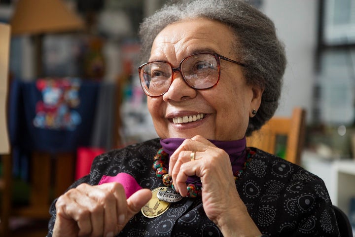 Wright Edelman wears pendants around her neck of Harriet Tubman and Sojourner Truth every day. “If those two cool