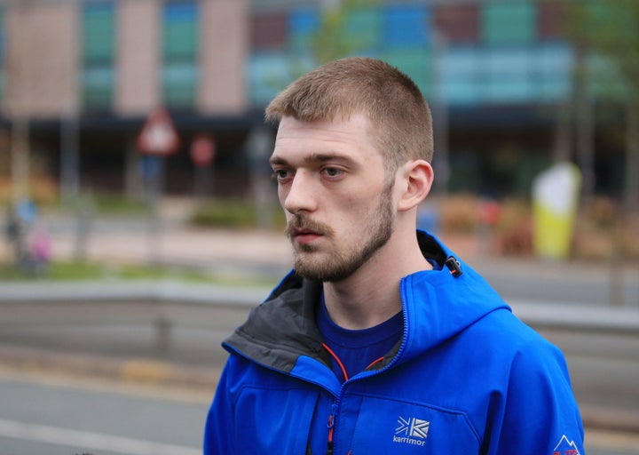 Alfie's father Tom Evans speaks to the press