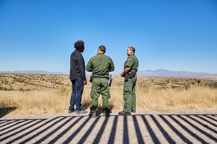 W. Kamau Bell visits the border and interviews Border Patrol agents for the third season of "United Shades of America."