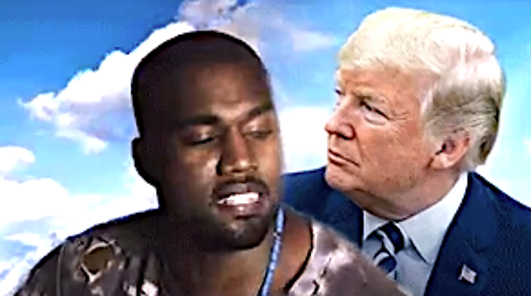 The Kanye West And Donald Trump Lovefest Becomes 2018 S Funniest Meme Huffpost