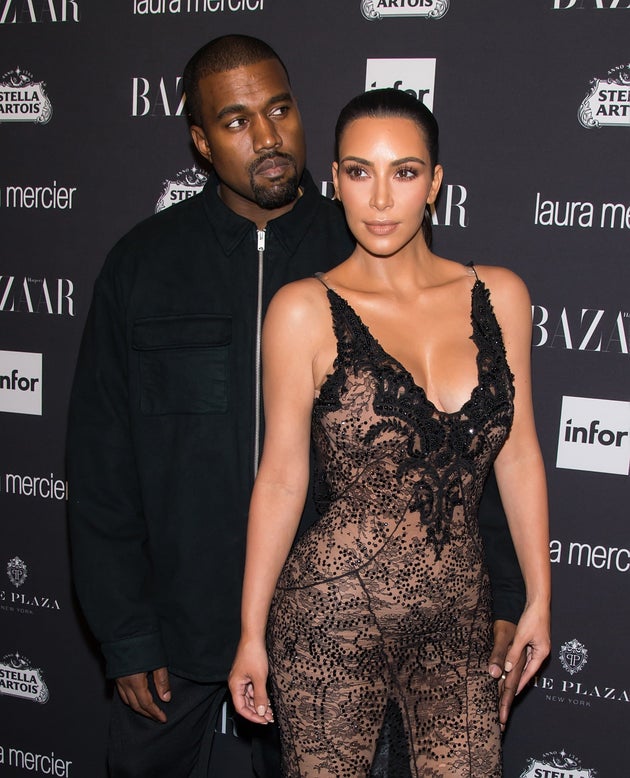 Kanye West and Kim Kardashian