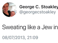 tory candidate george stoakley suspended over sweating like a jew