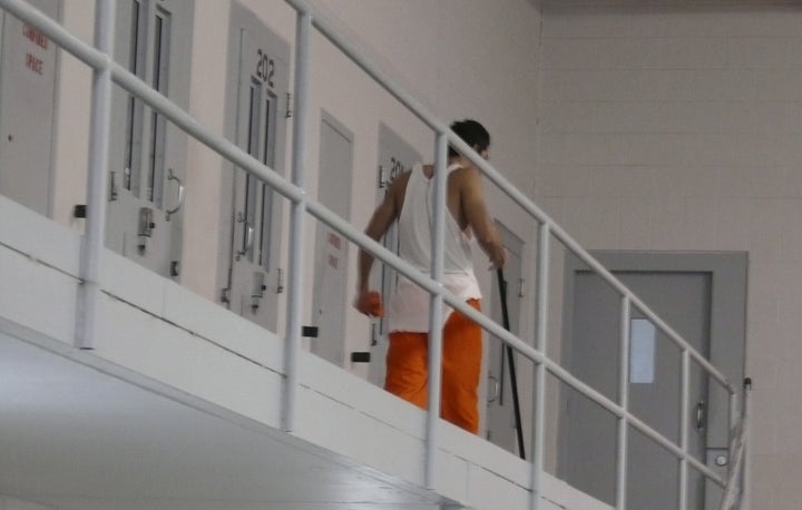 Inside Val Verde Correctional Facility, an 875-bed private prison holding both men and women in separate wings for the "Operation Streamline" immigration prosecution program. (File, 2007)