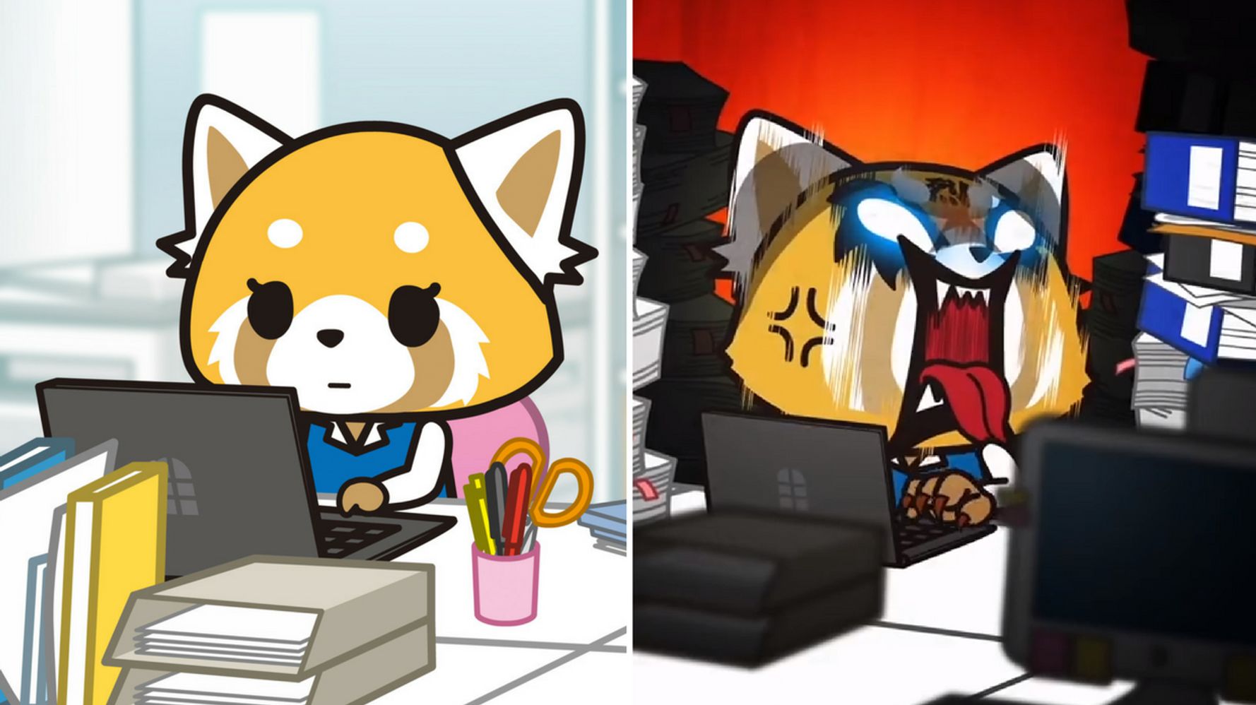 Aggretsuko' Is A Workplace Comedy Where Rage Is Front And Center | HuffPost  Entertainment