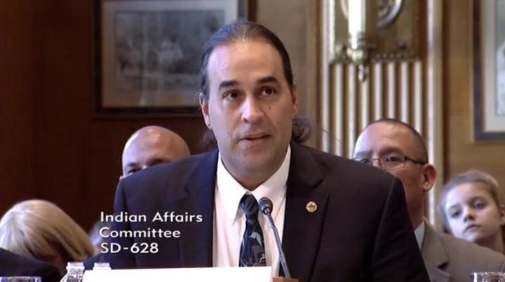 Bryan Rice, pictured here during a Senate hearing in October, was appointed as director of the Bureau of Indian Affairs in October. 