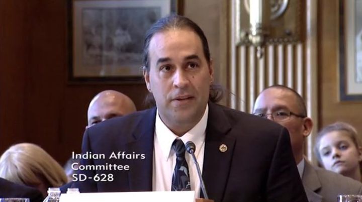 Bryan Rice, pictured here during a Senate hearing in October, was appointed as director of the Bureau of Indian Affairs in October. 