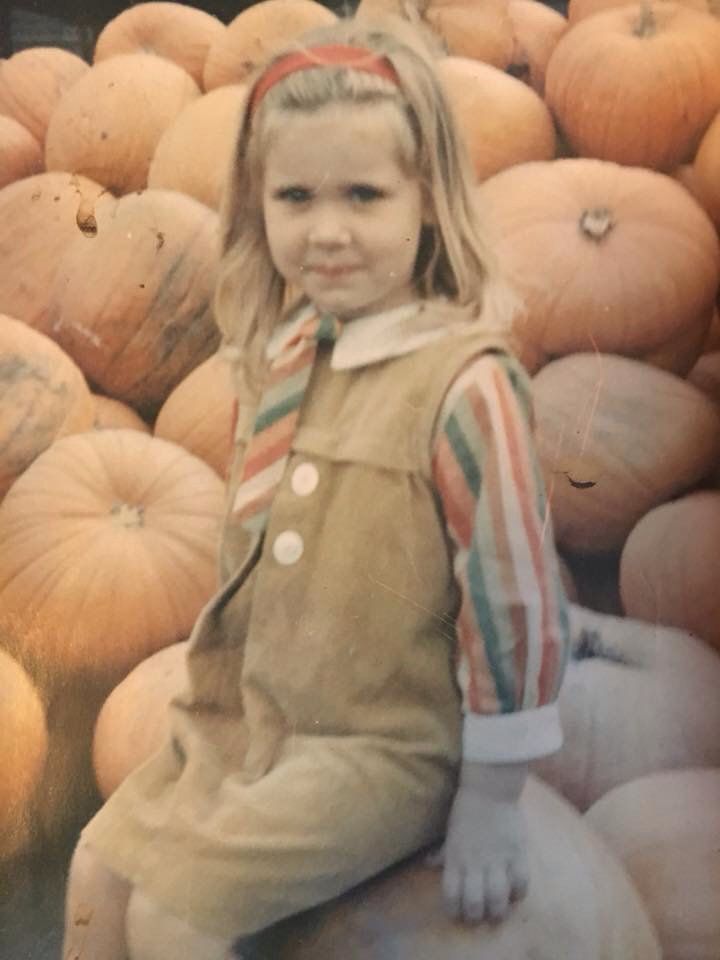 Jess Austin's mum Jane pictured aged six.