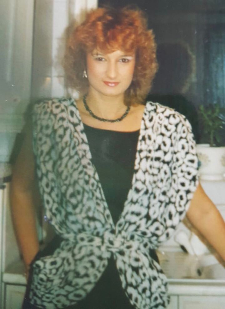 Rachel Moss' mother Heather in 1983.