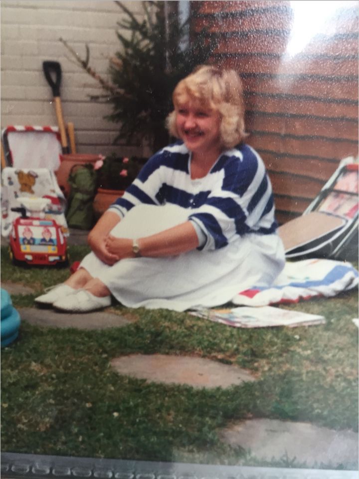 Amy Packham's mother Lynn in 1987.