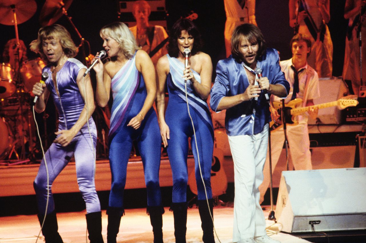 ABBA performing in 1979 at the height of their international success