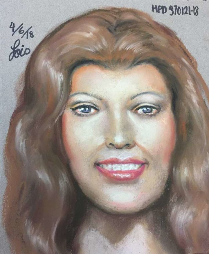 An artist rendering of what the female victim in Texas might have looked like.