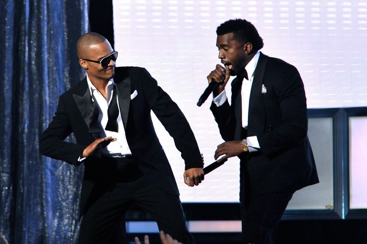 T.I. and Kanye performing together at the Grammys in 2009