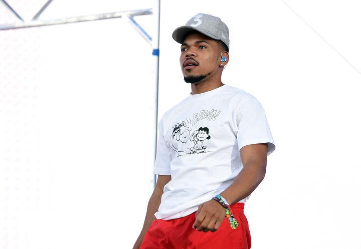 Chance The Rapper at Coachella earlier this month
