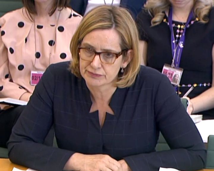 Amber Rudd told MPs there were targets but said she not aware of them but she was sent a memo in 2017 about them, which was later leaked
